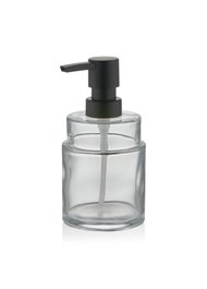Mijölnir SBN0062 Dispensador de Jabón de Cristal Transparente, 9 x 9 x 15 cm